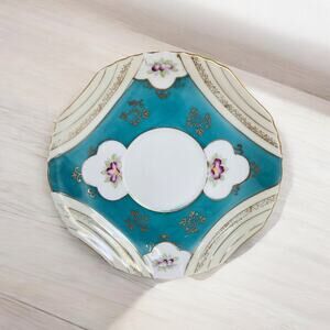 UCAGCO China Vintage 1950's Made in Japan Saucer Trinket Dish Plate Hand Painted